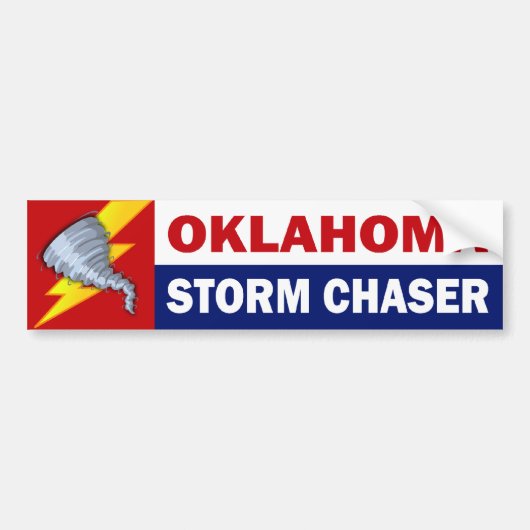 Oklahoma Storm Chaser Bumpersticker (Voorkant)