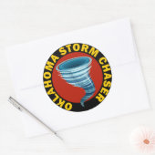 Oklahoma Storm Chaser Ronde Sticker (Envelop)
