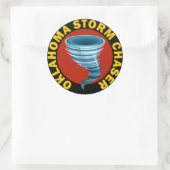 Oklahoma Storm Chaser Ronde Sticker (Tas)