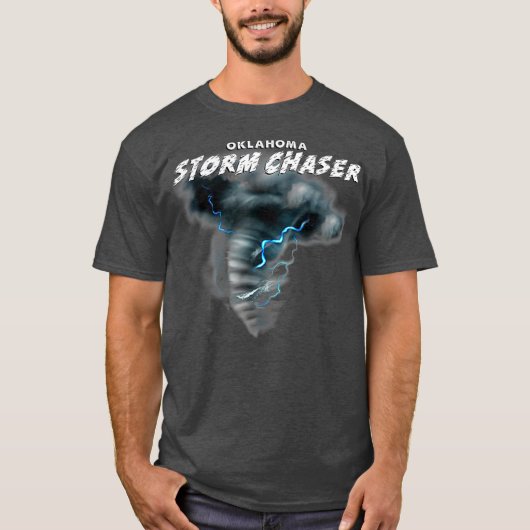 Oklahoma Storm Chaser zware weer tornado T-shirt (Voorkant)