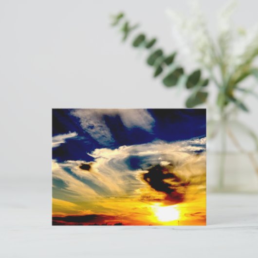 Oklahoma Sunset Briefkaart (Staand voorkant)