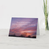 Oklahoma Sunset with Trees and Bible Verse Kaart (Voorkant)