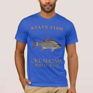 Oklahoma Territory Fish White Bass T-shirt