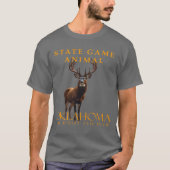 Oklahoma Territory Game Dier Het Whitetail Hert T-shirt (Voorkant)