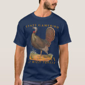 Oklahoma Territory Gamebird Het Wilde Turkije T-shirt (Voorkant)