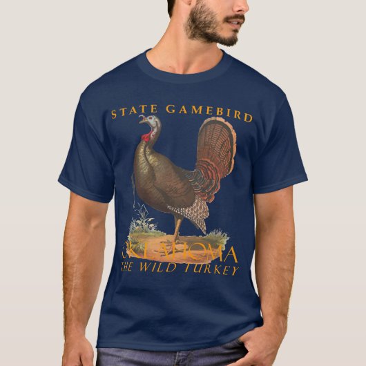 Oklahoma Territory Gamebird Het Wilde Turkije T-shirt (Voorkant)