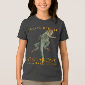 Oklahoma Territory Reptiel De Halsbandhagedis Tri-Blend Shirt (Voorkant)