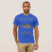 Oklahoma Territory Vis Witte Baars T-shirt (Voorkant volledig)