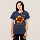 Oklahoma Territory Wildflower De dekenbloem Tri-Blend Shirt (Voorkant volledig)