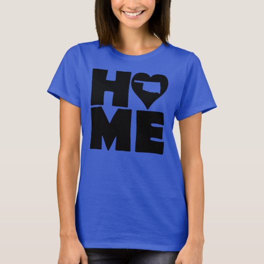 Oklahoma Thuis Hart Staat T-Shirts (Voorkant)