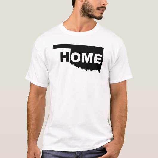 Oklahoma Thuis Weg Van State T-Shirt Tees (Voorkant)