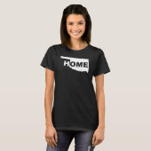 Oklahoma Thuis Weg Van State T-Shirt Tees (Voorkant volledig)