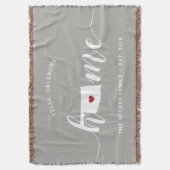 Oklahoma Thuisstaat Persoonlijk gemaakt Deken (Voorkant Verticaal)