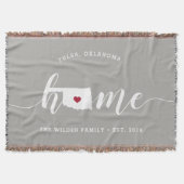 Oklahoma Thuisstaat Persoonlijk gemaakt Deken (Voorkant)