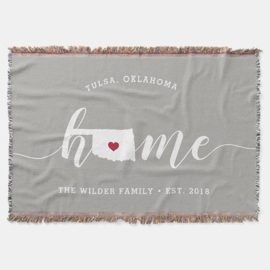Oklahoma Thuisstaat Persoonlijk gemaakt Deken (Voorkant)