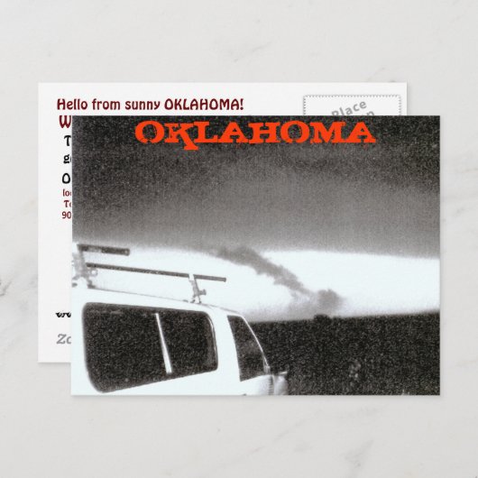 OKLAHOMA TORNADO 2004 BRIEFKAART (Voorkant / Achterkant)