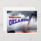 Oklahoma Tornado Briefkaart (Voorkant / Achterkant)