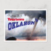 Oklahoma Tornado Briefkaart (Voorkant)