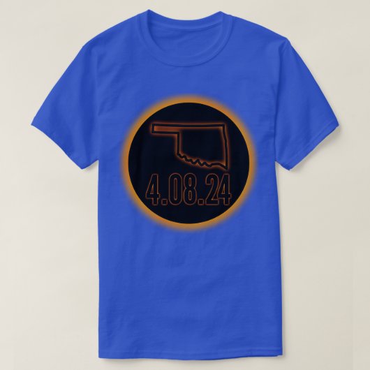 Oklahoma total solar eclipse 2024 t-shirt (Design voorkant)