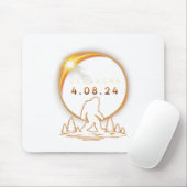 Oklahoma Totale Zonneverduistering 2024 Bigfoot So Muismat (Met muis)