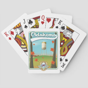 Oklahoma Travel poster Pokerkaarten
