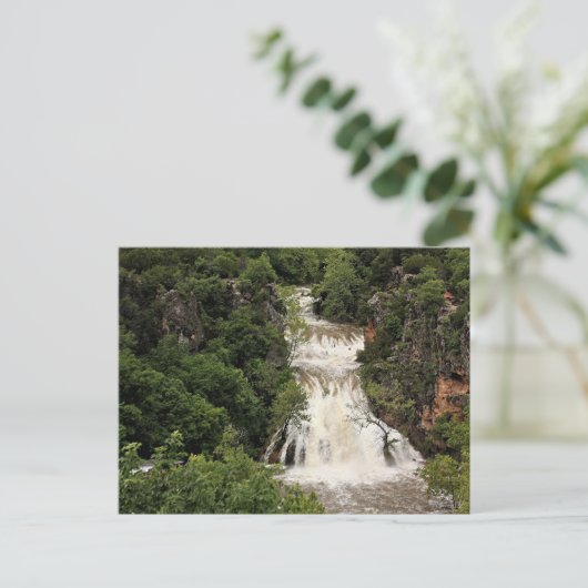 Oklahoma, Turner Herfsten Waterval, Briefkaart (Staand voorkant)
