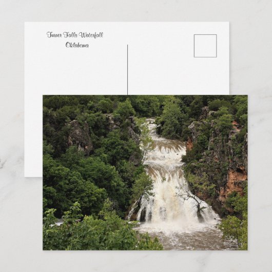 Oklahoma, Turner Herfsten Waterval, Briefkaart (Voorkant / Achterkant)