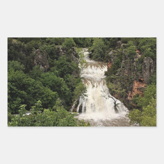 Oklahoma, Turner Herfsten Waterval, Rechthoekige Sticker (Voorkant)