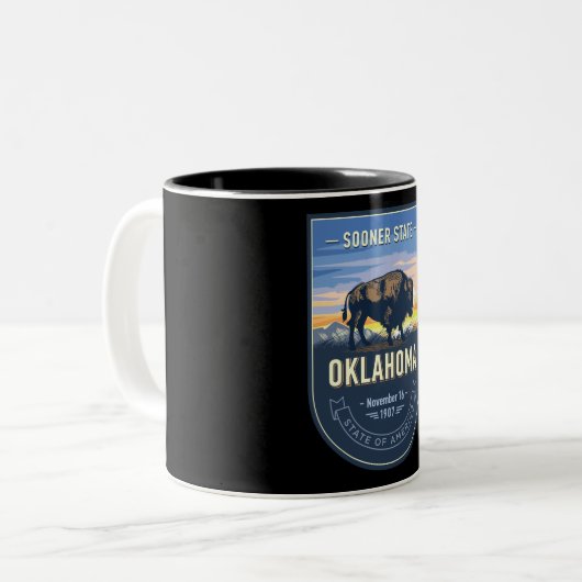 Oklahoma Two-Tone Coffee Mok (Voorkant links)