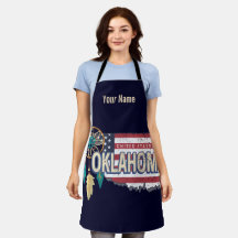 Oklahoma United States Retro Map  USA