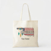 Oklahoma United States Retro Map  USA Tote Bag (Voorkant)