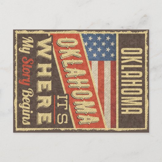 Oklahoma USA Briefkaart (Voorkant)