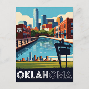 Oklahoma USA Route 66 Wegkant Americana Reizen 🛣 Briefkaart