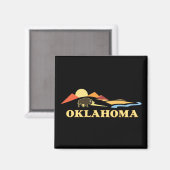 Oklahoma Verenigde Staten Magneet (Voorkant / Achterkant)