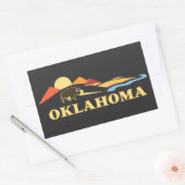 Oklahoma Verenigde Staten Rechthoekige Sticker (Envelop)