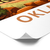 Oklahoma Verenigde Staten Travel Print (Hoek)