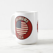 Oklahoma Verenigde Staten van Amerika Koffiemok (Voorkant links)