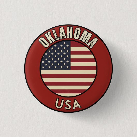 Oklahoma Verenigde Staten van Amerika Ronde Button 3,2 Cm (Voorkant)