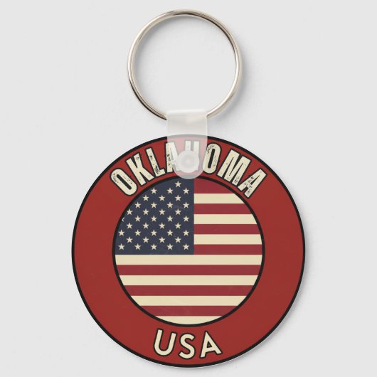 Oklahoma Verenigde Staten van Amerika Sleutelhanger (Voorkant)