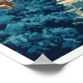 Oklahoma Verenigde Staten Vintage Travel Illustrat Poster (Hoek)