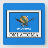 Oklahoma Vierkante Klok (Voorkant)