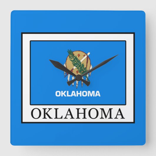 Oklahoma Vierkante Klok (Voorkant)