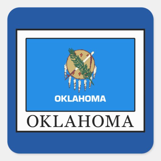 Oklahoma Vierkante Sticker (Voorkant)