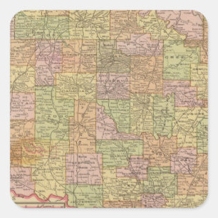 Oklahoma Vierkante Sticker