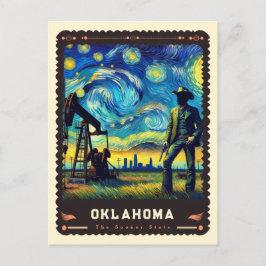 Oklahoma | Vincent van Gogh geïnspireerd Briefkaart