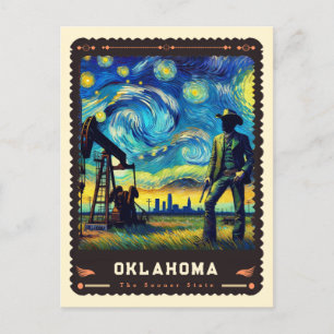 Oklahoma   Vincent van Gogh geïnspireerd Briefkaart