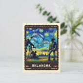Oklahoma | Vincent van Gogh geïnspireerd Briefkaart (Staand voorkant)