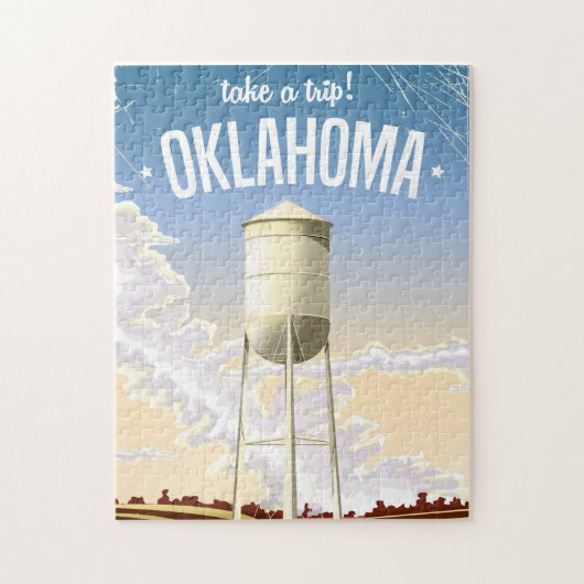 Oklahoma vintage-poster legpuzzel (Verticaal)