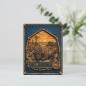 Oklahoma Vintage Reis Briefkaart (Staand voorkant)