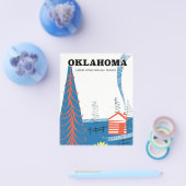 Oklahoma vintage stijl reisposter. flyer (Enkel)